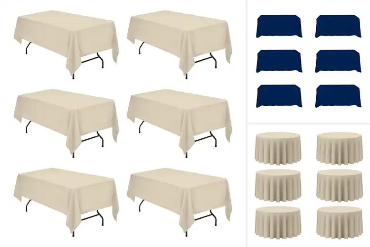 Detailed view of Best 150 GSM Polyester Tablecloths