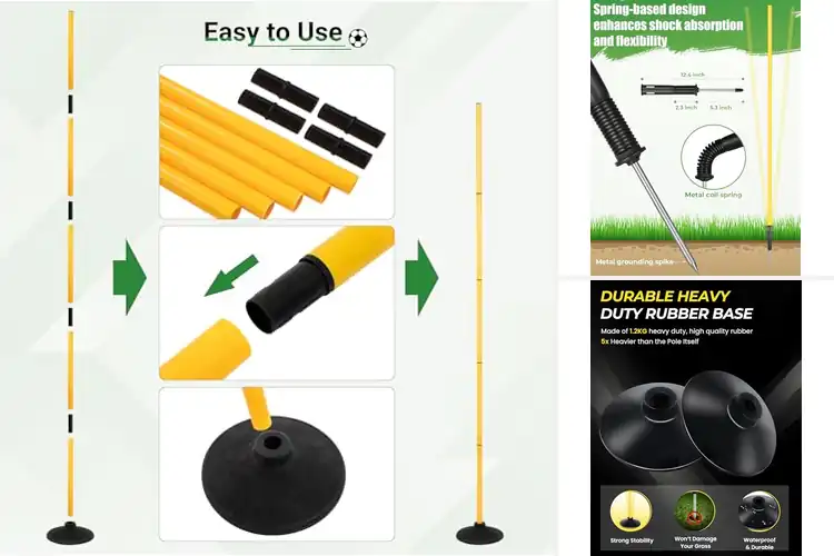 Detailed view of Best Agility Poles