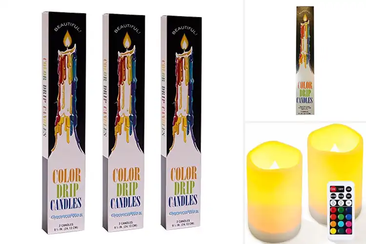 Detailed view of Best Color Changing Candles