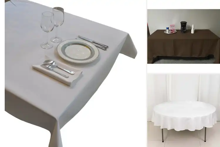 Detailed view of Best Commercial Hemmed Tablecloth Sets
