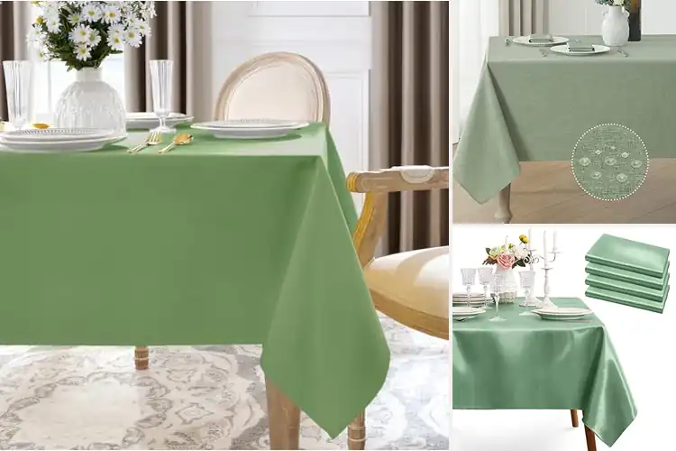 Detailed view of Best Fade Resistant Tablecloths In Multiple Colors