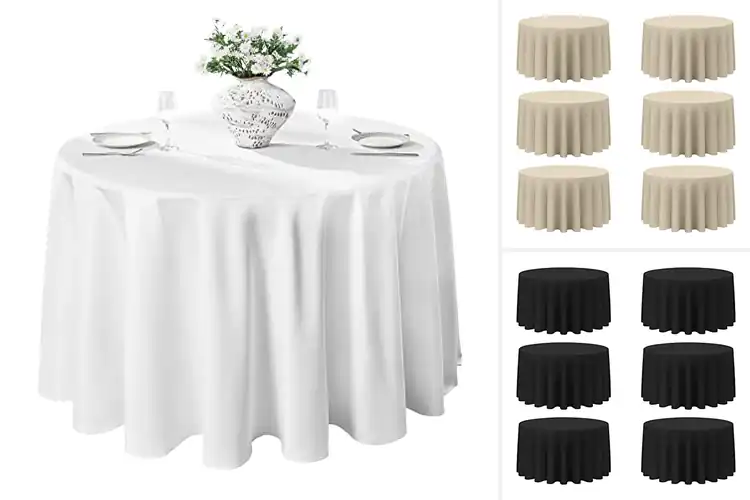 Detailed view of Best Floor Length Drop Tablecloths 120Inch