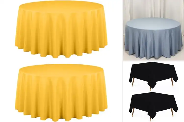 Detailed view of Best Floor Length Drop Tablecloths For 60 Inch Tables
