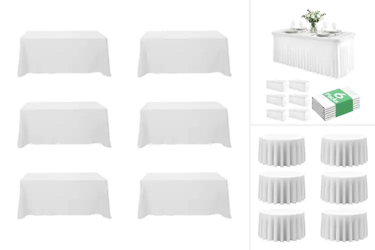 Detailed view of Best Floor Length Tablecloths For Weddings