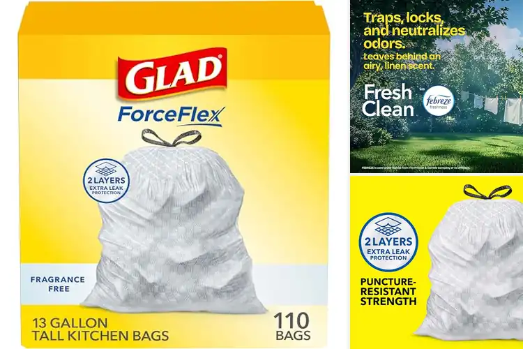 Detailed view of Best ForceFlex Garbage Bags