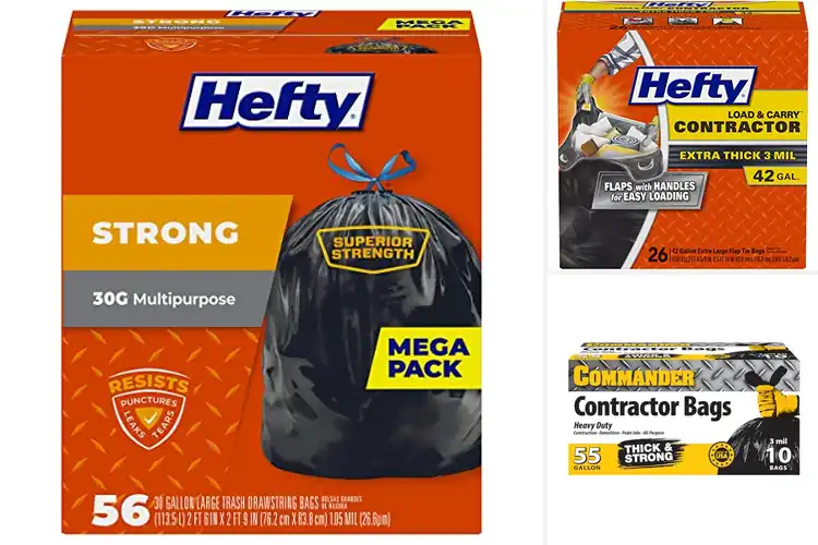 Detailed view of Best Heavy Duty Trash Bags