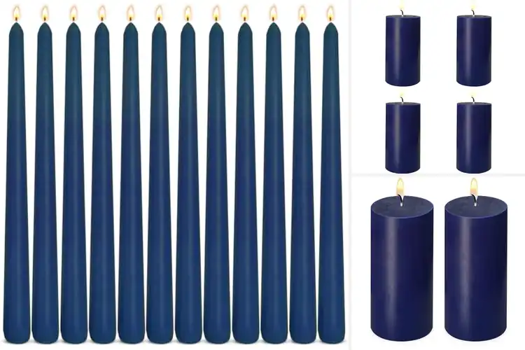Detailed view of Best Navy Blue Candles