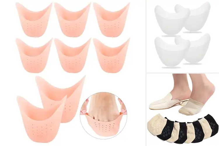 Detailed view of Best Non Slip Ballet Toe Covers Women