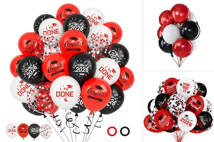Detailed view of Best Red Black Balloons: Bold Picks to Elevate Your Space