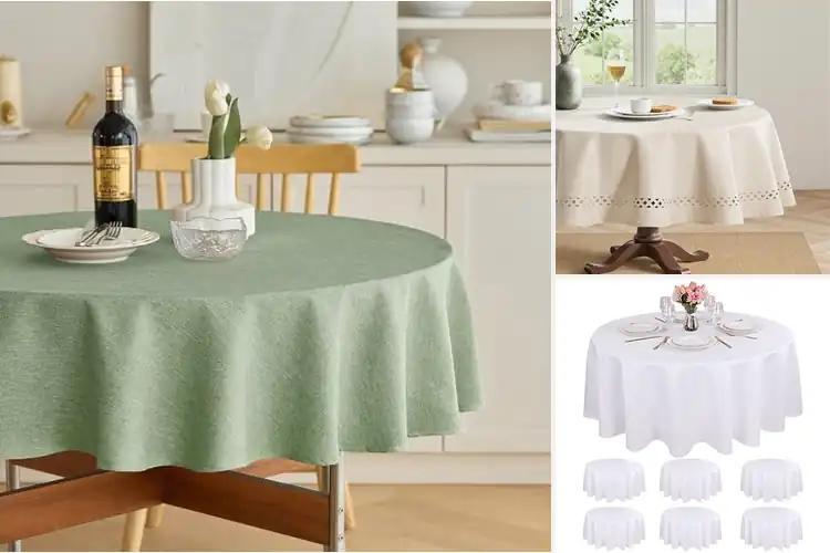 Detailed view of Best Round Tablecloths For 60 Inch Tables