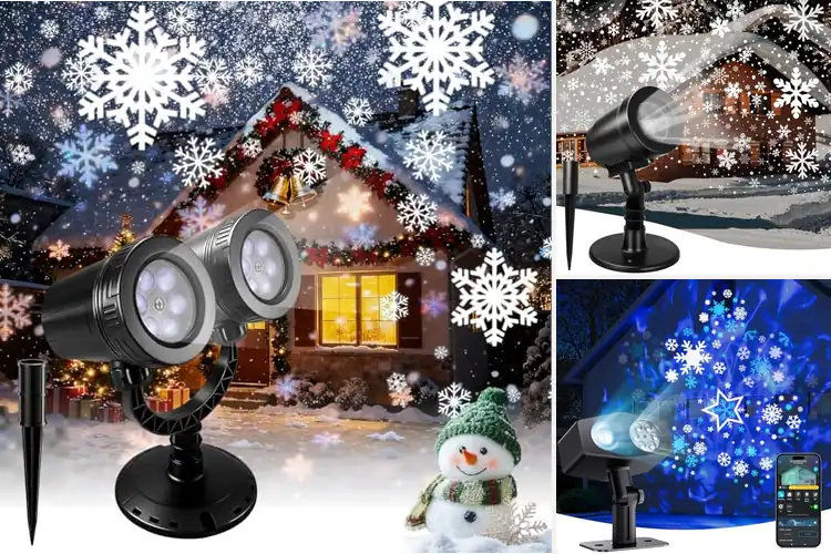 Detailed view of Best Snowflake Projector Lights