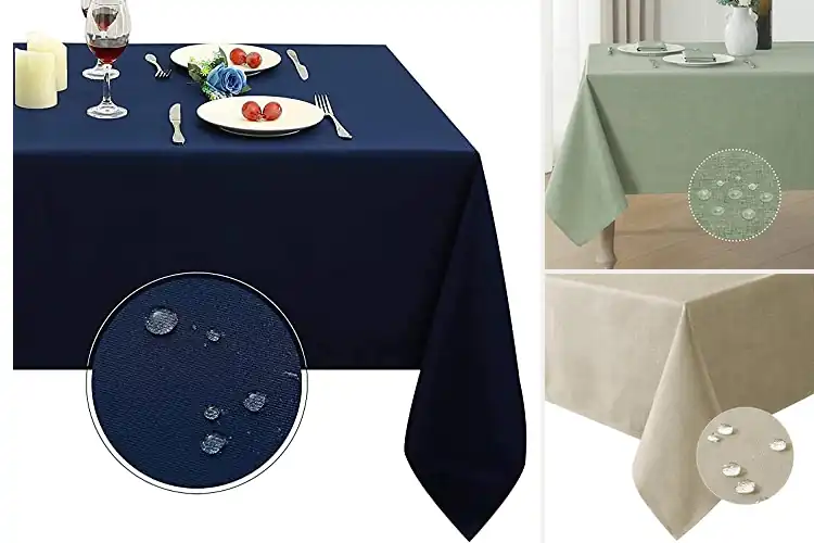 Detailed view of Best Spill-Resistant Tablecloths: Effortless Style & Cleanup