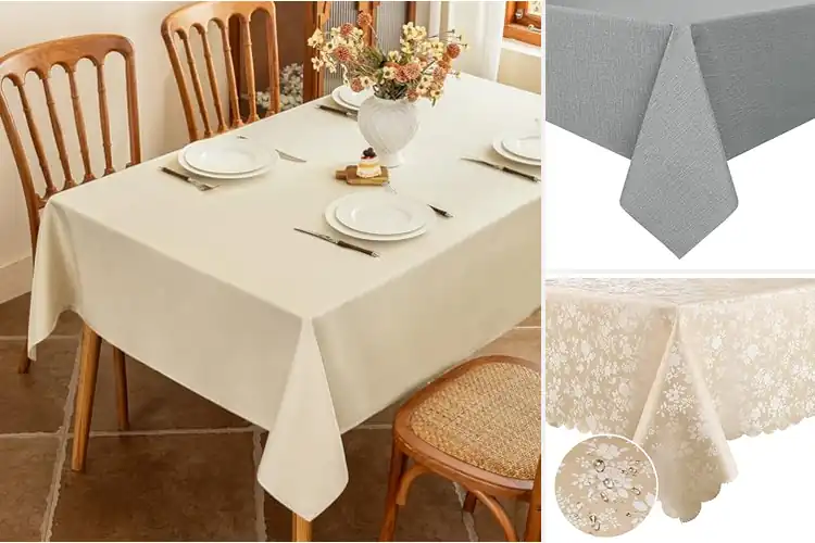 Detailed view of Best Spill Resistant Wipeable Tablecloths