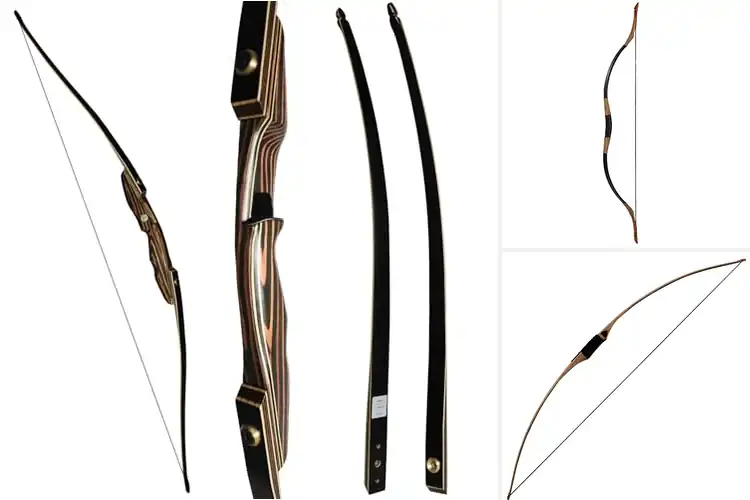 Detailed view of Best Wooden Lamination Archery Longbows