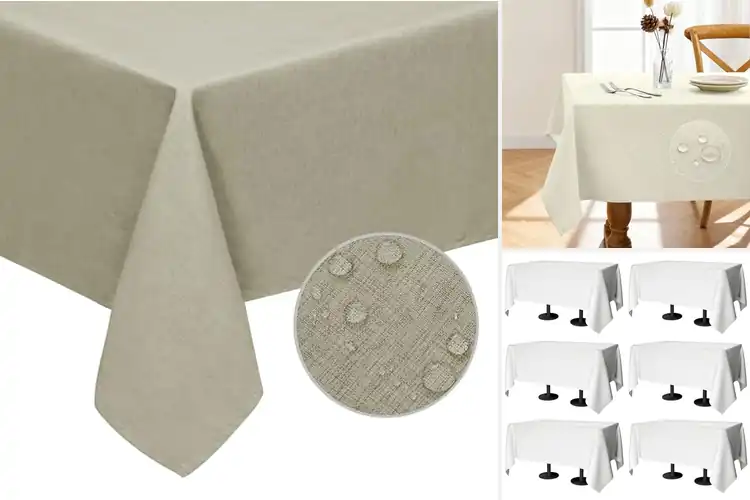 Detailed view of Best Wrinkle Resistant Tablecloths For Quick Setup